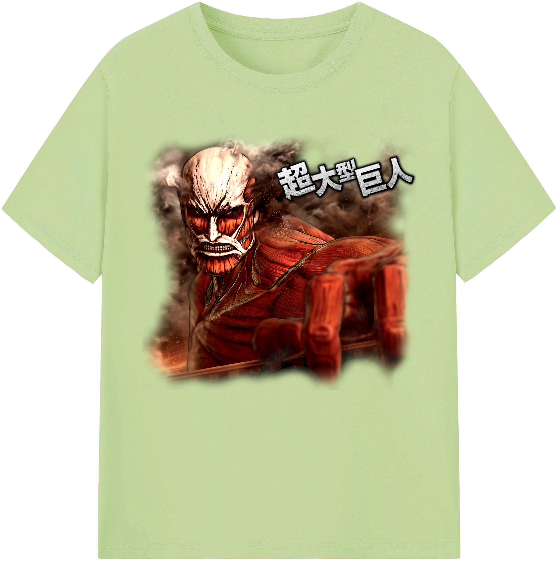 （画像用） 進撃の巨人 Attack on Titan 綿100％半袖Tシャツ（フロントプリント）